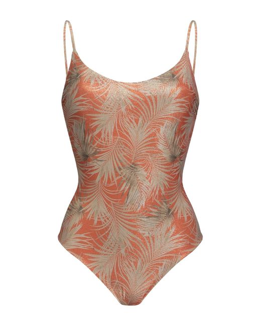 Fisico Brown One-piece Swimsuit