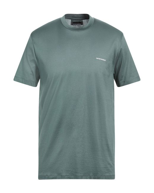 Emporio Armani Green T-Shirts for men