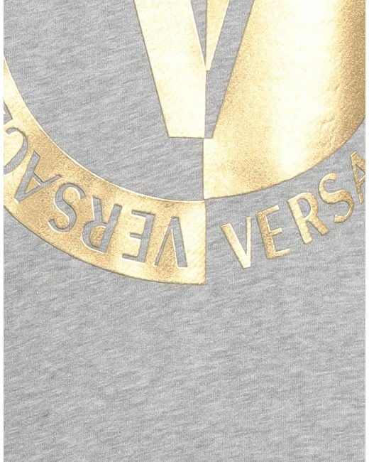 Versace Jeans Couture Gray Light Sweatshirt Cotton, Elastane for men