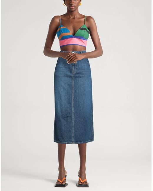 True Religion Blue Denim Skirt