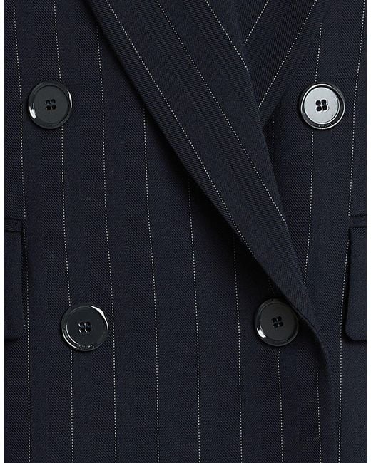Pinko Blue Blazer Polyester, Wool, Elastane