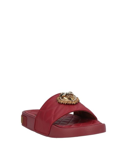 Sandalias Dolce & Gabbana de color Red