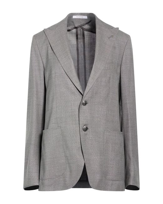 Tagliatore Gray Blazer Virgin Wool, Elastane