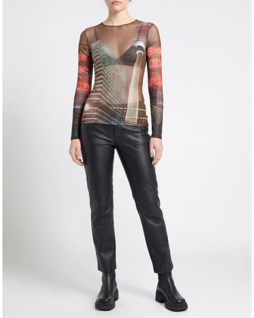 Jean Paul Gaultier Brown Top Polyamide