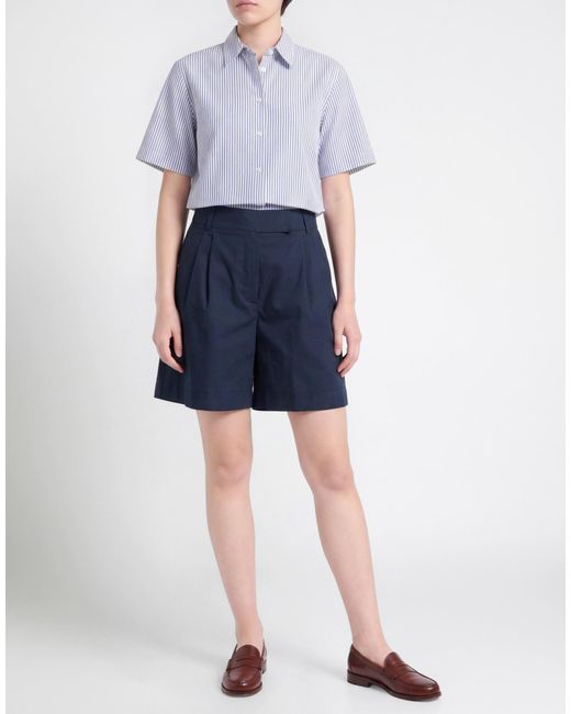 Daniele Fiesoli Blue Collezione N_01 Shorts & Bermuda Shorts Cotton, Nylon, Elastane