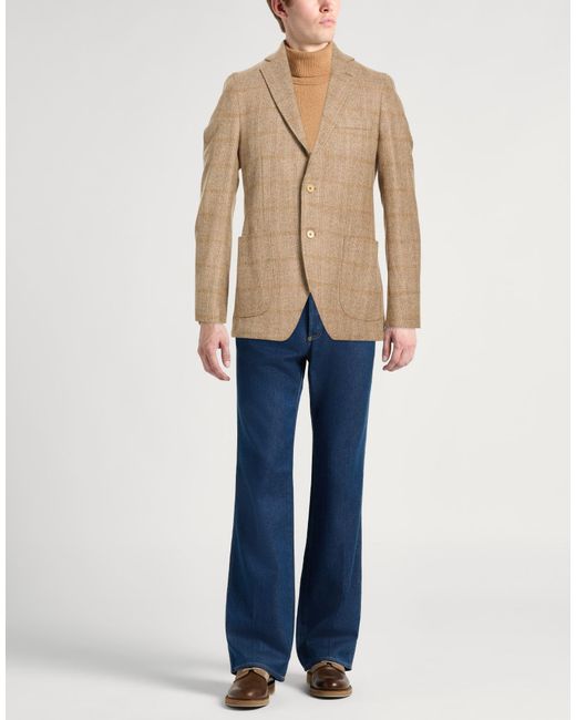 Tombolini Natural Blazer Virgin Wool for men