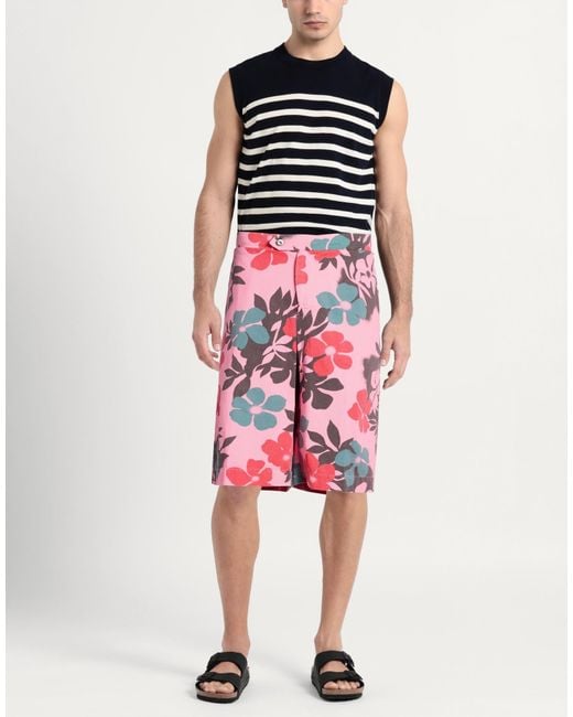 MAISON CRAZY WORKER 3.2 Pink Shorts & Bermuda Shorts for men