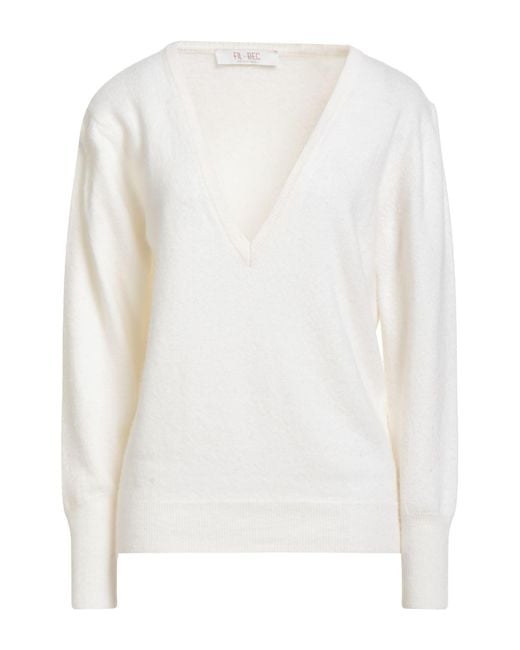 FILBEC White Ivory Sweater Wool, Viscose, Polyamide, Cashmere