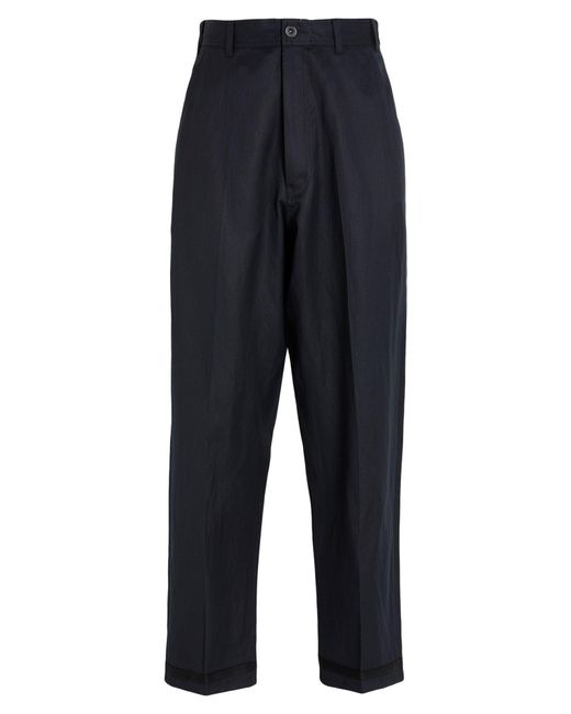 Maison Margiela Blue Midnight Pants Virgin Wool, Linen for men