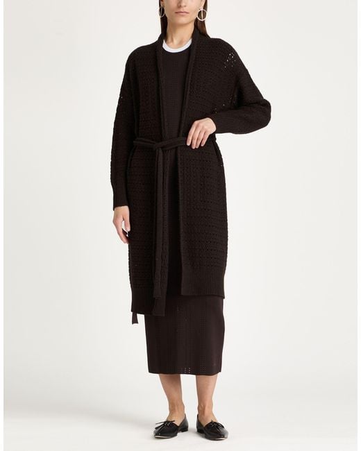 Alpha Studio Black Cardigan Wool, Viscose, Polyamide, Cashmere