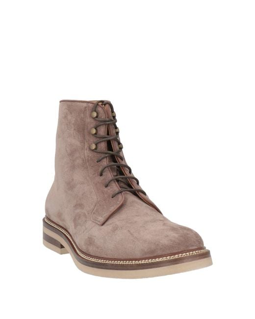 Brunello Cucinelli Brown Ankle Boots Leather for men