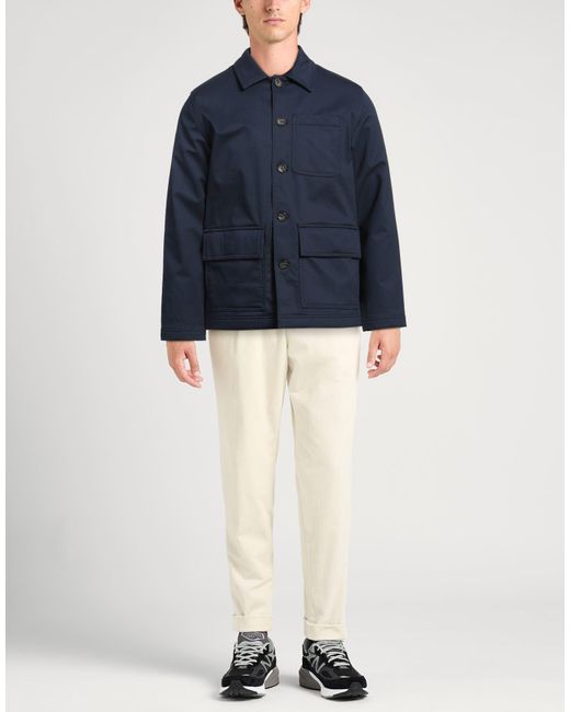 Michael Kors Blue Jacket Cotton, Elastane for men