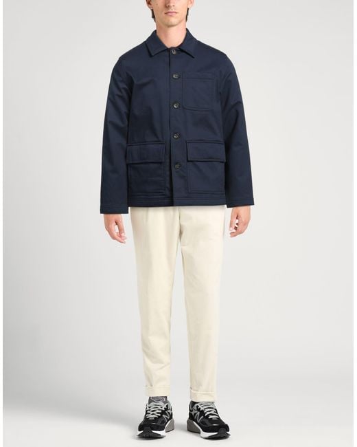 Michael Kors Blue Jacket Cotton, Elastane for men
