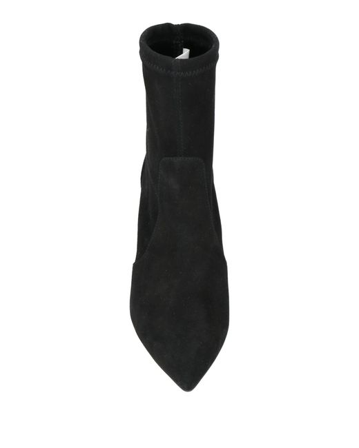 Stuart Weitzman Black Ankle Boots Leather