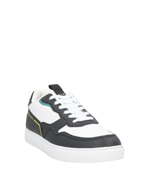 ARMANI EXCHANGE White Sneakers Polyester, Polyurethane for men