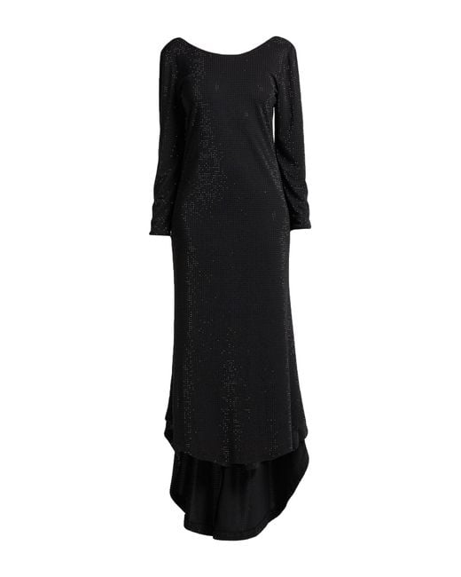 Philosophy Di Lorenzo Serafini Black Maxi Dress Polyester
