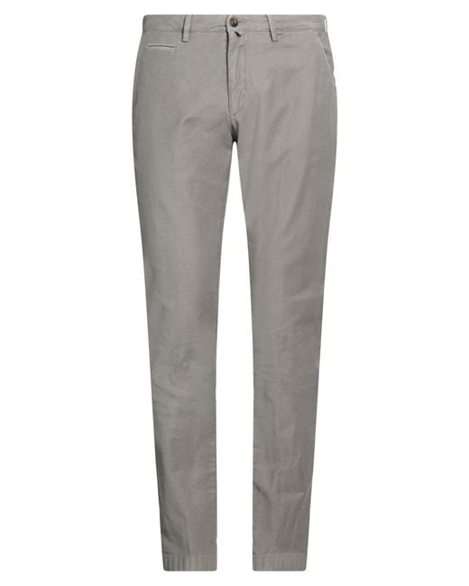 Briglia 1949 Gray Pants Cotton, Elastane for men