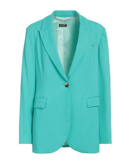 Liu Jo Green Blazer Viscose, Polyester, Elastane