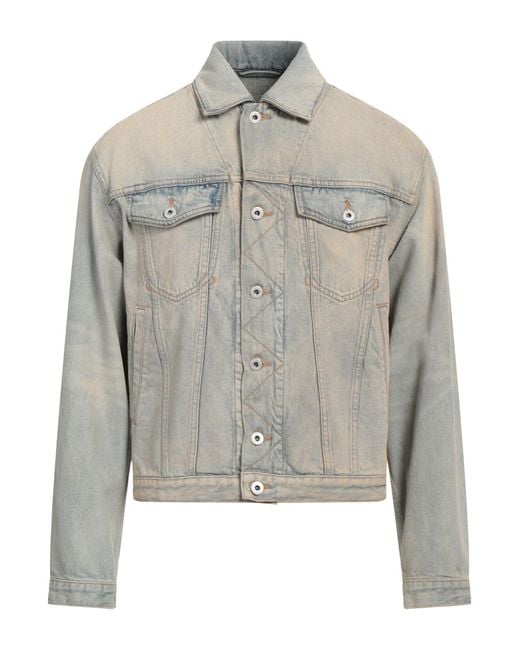 KENZO Gray Denim Outerwear Cotton for men