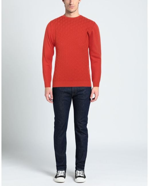 Sseinse Red Sweater for men