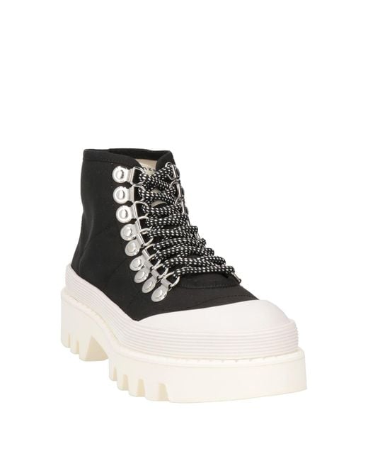Proenza Schouler Black Ankle Boots Textile Fibers