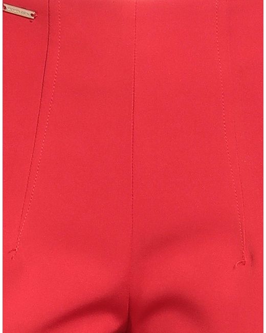 Michael Coal Red Pants Viscose, Polyamide, Polyester, Elastane