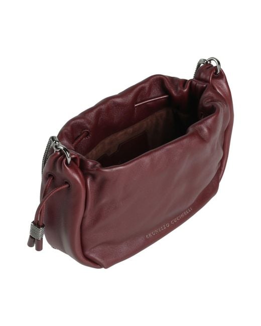 Brunello Cucinelli Red Cross-Body Bag