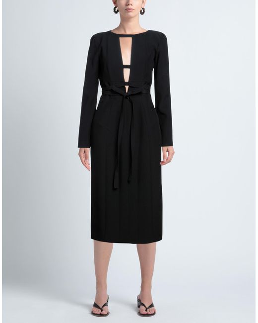 Robe midi Giovanni bedin en coloris Black