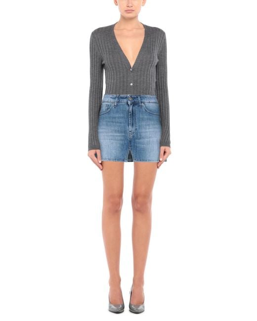 Dondup Blue Denim Skirt