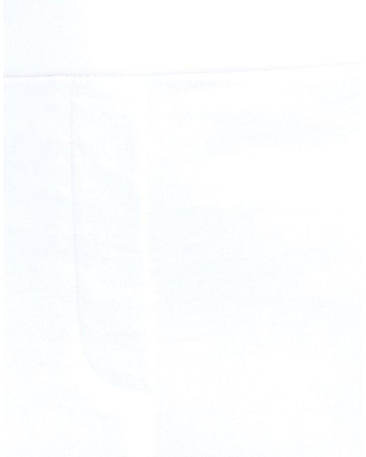 Theory White Pants Linen, Viscose, Elastane