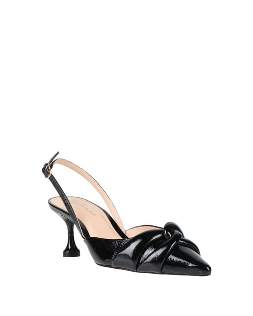 Anna F. Metallic Pumps Leather