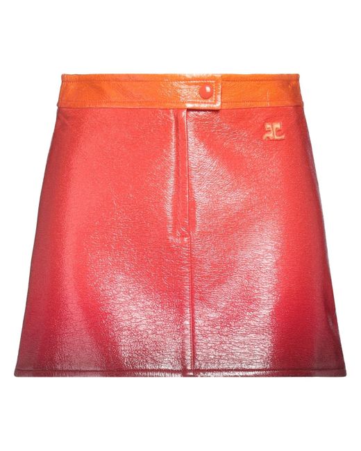 Courreges Red Mini Skirt