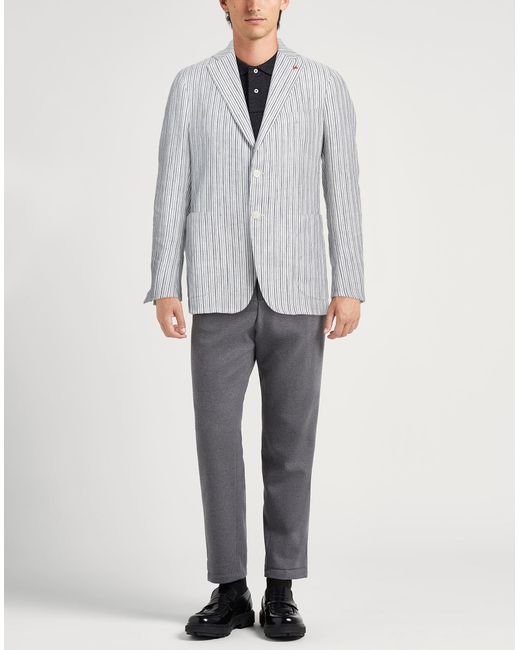 Isaia Gray Blazer for men