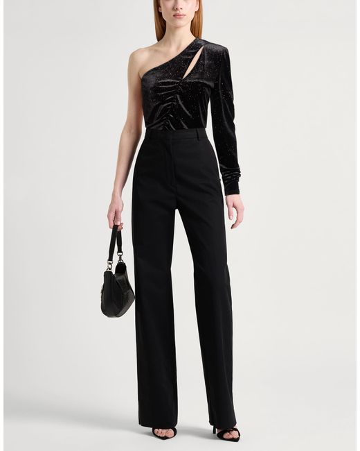 Patrizia Pepe Black Top Polyester, Elastane