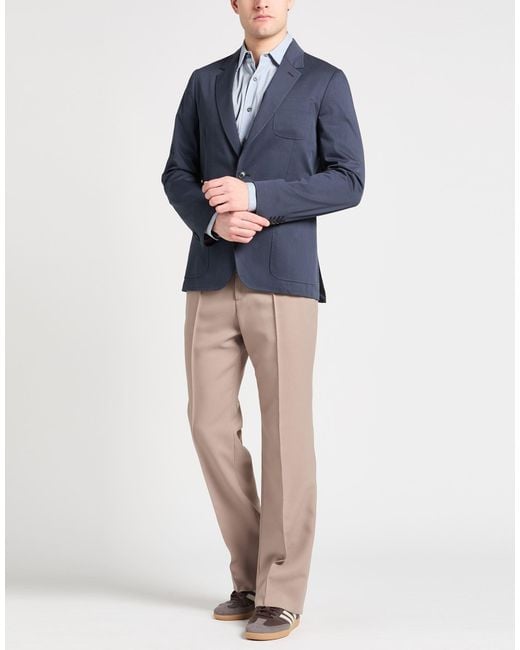 Paul Smith Blue Blazer Cotton, Elastane for men