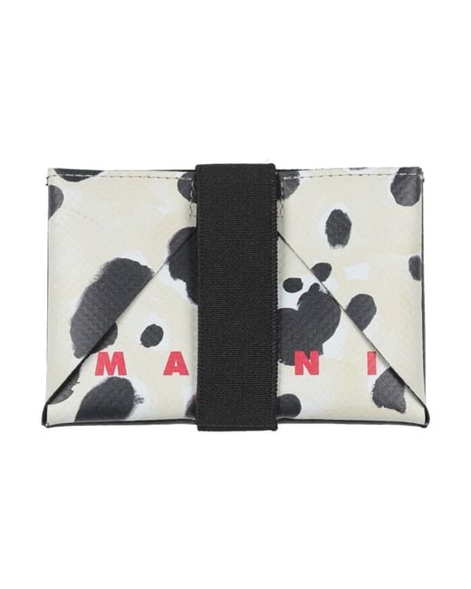 Marni White Cardholder Polyester for men
