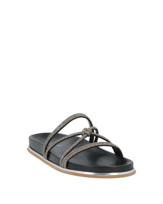 Baldinini White Sandals Textile Fibers