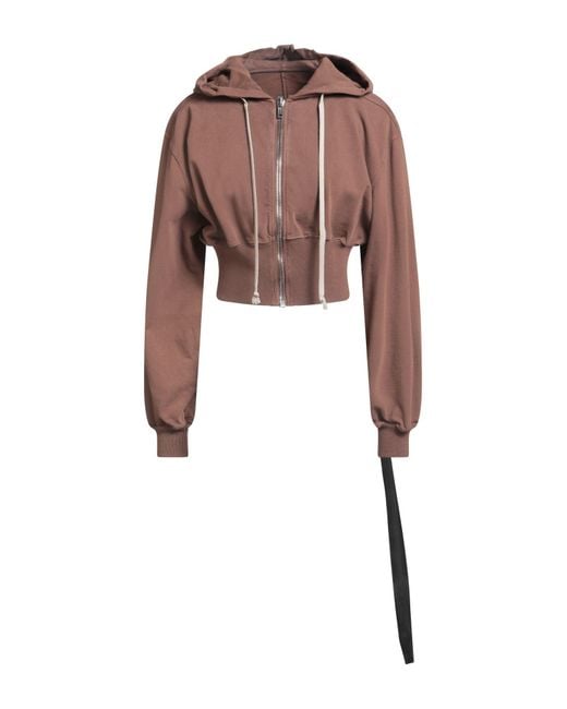 Rick Owens Brown Sweatshirt