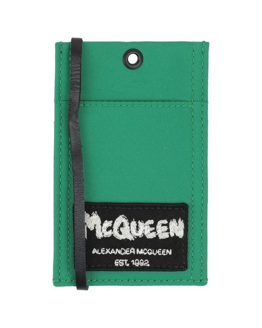 McQueen Kartenetui in Green für Herren