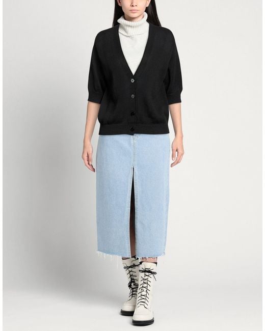 Anneclaire Black Cardigan Linen, Organic Cotton