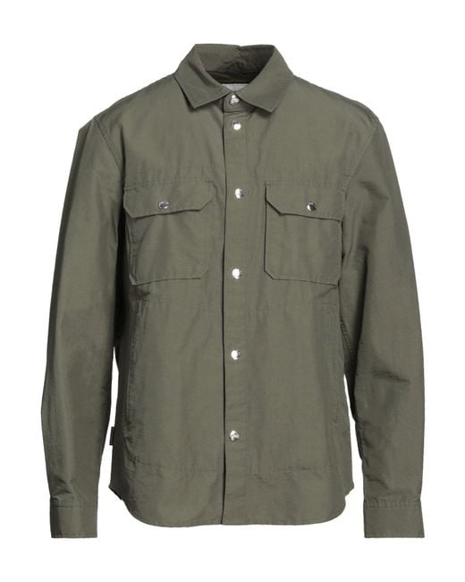 Woolrich Green Jacket Cotton, Polyamide for men
