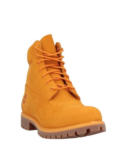 Timberland Orange Ankle Boots Leather for men