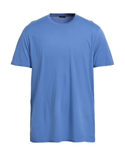 Kiton Blue T-Shirt Cotton, Cashmere for men