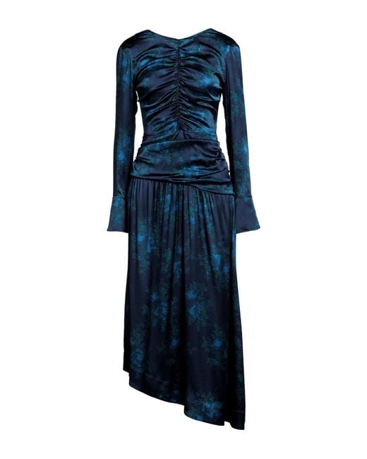 Vestido largo Ganni de color Blue
