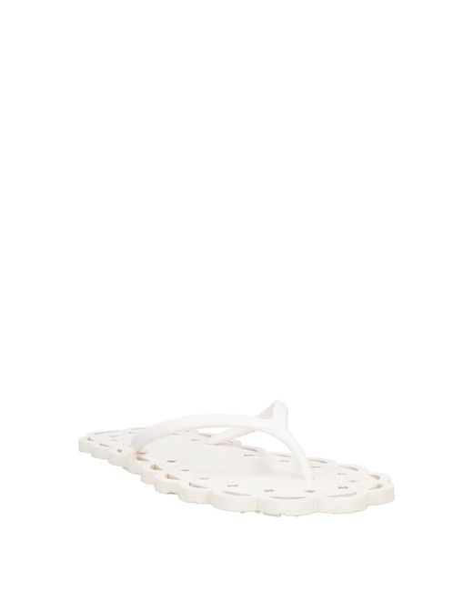 Carlotha Ray White Thong Sandal