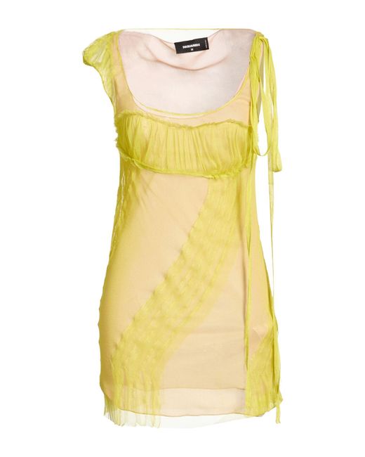 DSquared² Yellow Mini Dress