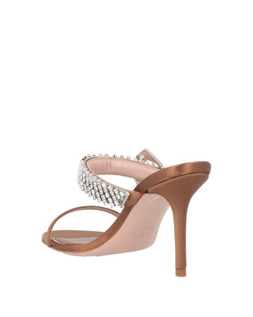 Gedebe White Sandals Textile Fibers