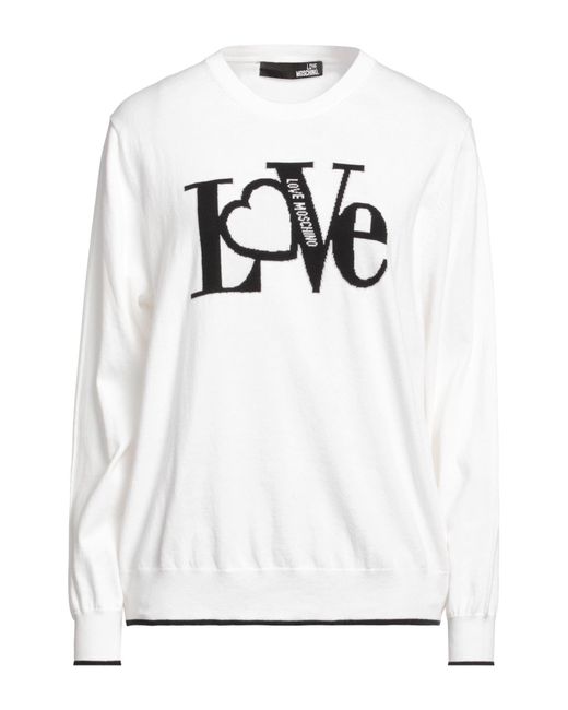 Love Moschino White Pullover