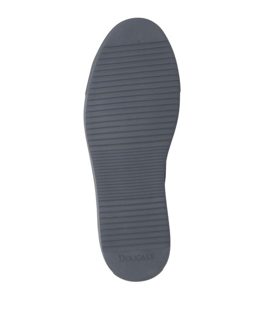 Doucal's Blue Sneakers Leather for men