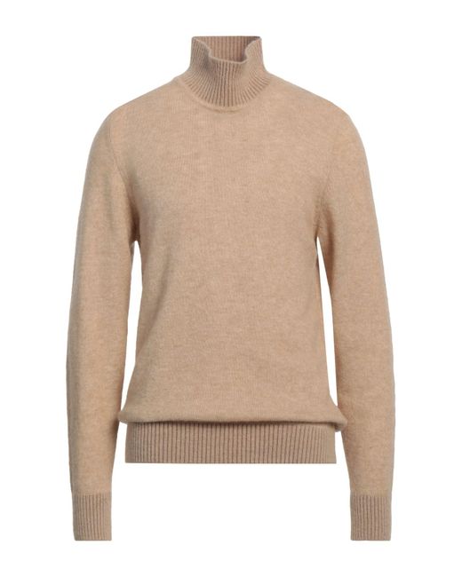 Lardini Natural Turtleneck Alpaca Wool, Nylon, Wool for men